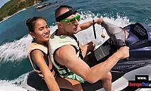 imagine your asian girlfriend slurping cock publicly on a jetski ride