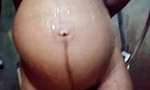 newly married pregnant bhabhi fingers pussy bathing big natural tits milk