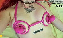 vvd vkini unboxing sparks teen's first nipple orgasm rush