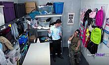 teen thief caught by old military guy ends up cum stuffed after rough shop fuck