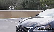 ebony besties share and suck big white cock together