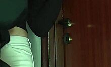 hey babe opens door for lover while hubby's home 😈 asia divine bends over moaning