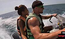 imagine your asian girlfriend slurping cock publicly on a jetski ride