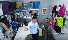 teen thief caught by old military guy ends up cum stuffed after rough shop fuck