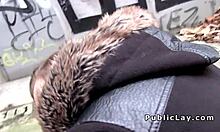 Babe Flashes Big Ass Pussy Public For Cash