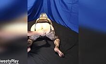 Chubby milf's gaping asshole creampie drips during fingering orgasm