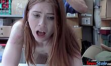 LP Officer Fucks Irish Redhead Teen Shoplifter Hard