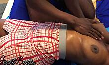 Amateur girlfriend moans during romantic breast massage