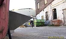 German Teen Deepthroats Monster Cock Outdoors Like A Pro