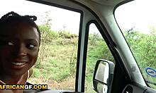 Cute Ebony Girlfriend Deep African Safari Road Head POV