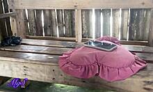 Sexy amateur pornstar films first steamy voyeur session at beach house!