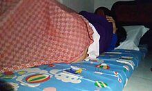 Sharing Bed with Stepmom Turns into Unexpected Creampie Under Sheets