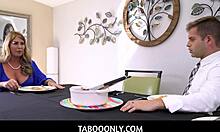 Filthy Rich Dakota Burns Pummeled Hard by Stepfather in Bathroom