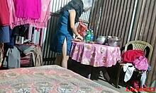Newly married indian wife gives handjob blowjob fuck to father-in-law in kitchen official video
