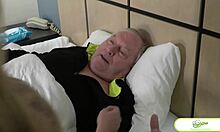 Wisconsin Tiff's old man watches friends gangbang her hard