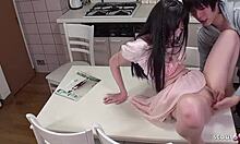 virgin japanese teen seduced into rough creampie by horny classmate alone