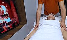 😏 relaxing massage turns wild as cheating wife cums on masseur's cock 😩💦