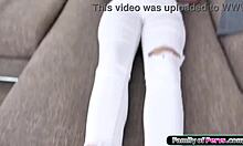 Stepbro craves teen stepsis toes aching for taboo footjob suck