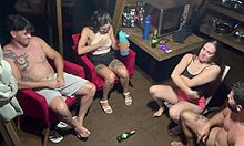 Playful couples swap turns into wild four-way orgy frenzy!