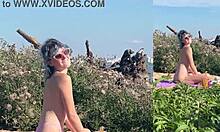 hot beach public creampie skinny babe rough outdoor bang