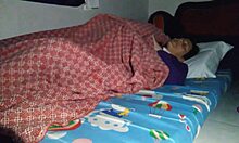 Sharing Bed with Stepmom Turns into Unexpected Creampie Under Sheets