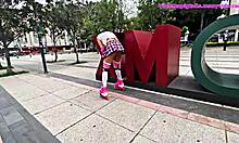 damn this pigtail sissy in miniskirt skates park then gaps ass on thick bbc 🍑💦🔥