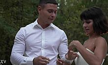 hot bride's final fling sucks and fucks two monster cocks before wedding day