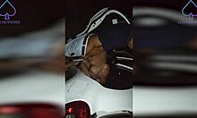 Hot milf wife bends over in car for neighbor's big cock doggystyle while cuckold husband watches creampie finish