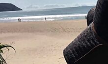 Milf teases stranger's cock with tongue then takes anal pounding publicly 😏🍑💦
