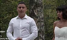 hot bride's final fling sucks and fucks two monster cocks before wedding day