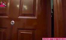 stepbro's wife horny workout fuck while he's gone