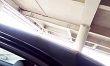 Blonde Milf Fucked Hard in Risky Public Parking