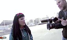 fuck samantha pink's huge latina boobs in threesome