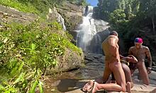 Amateur Brazilian Petite Latina Bent Over Doggystyle in Outdoor Public Slut Action! 