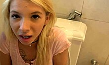 Stepbro ignores her PEEING warning and BURSTS in on Pervedfamily