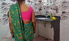 EVERYBEST INDIAN MAID FUCKS HARD IN GREEN SAREE AT RANCH PARTY!