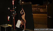 Willing petite tattooed pretty teen slave Gina Valentina bound dominated in extreme BDSM