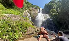 Amateur Brazilian Petite Latina Bent Over Doggystyle in Outdoor Public Slut Action! 