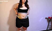 hey this cute tubby latina spreads her nasty fat asshole wide