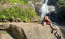 Amateur Brazilian Petite Latina Bent Over Doggystyle in Outdoor Public Slut Action! 