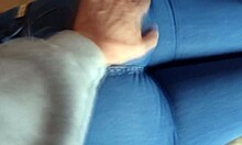 Stepson Grips Huge Mommy Ass Igniting Intense Masturbation Show Right In Front Of Him