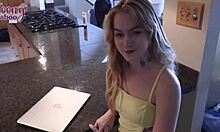 Seth cheats with stepdaughter sage fox's deepthroat creampie ride.