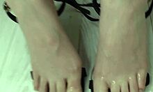 Cumshot on Beautiful Feet Crushed Mercilessly Before Facesitting Domination!