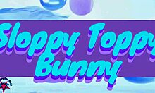 bleubrutalrose's sloppy bunny cosplay leads to big cock anal play