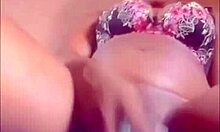 Home alone horny girl toys juicy pussy till squirting explosion