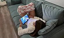 caught step-sis fingering wet pussy joined monster cock fuck creampie twice missionary doggy