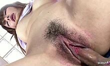 Old Ugly Japanese Pervert Seduces Petite 18 Year Old Cosplay Teen for Uncensored Creampie Ravaging