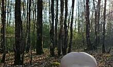 bdsm slave whore bent over outdoors for humiliating DOGGYSTYLE orgasm session