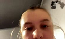 Blonde BBW Teen Fucks Wet in Public Gym