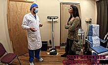 Selena Sativa Spreads for Intense Gyno Exam Probing
